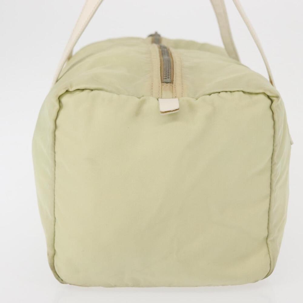 PRADA Hand Bag Nylon Ivory Silver Auth 164232 - Picture 4 of 16
